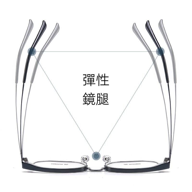 防藍光半框眼鏡